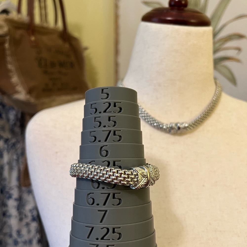 Silver Mesh Necklace and Bracelet Set NWOT - Picture 4 of 7
